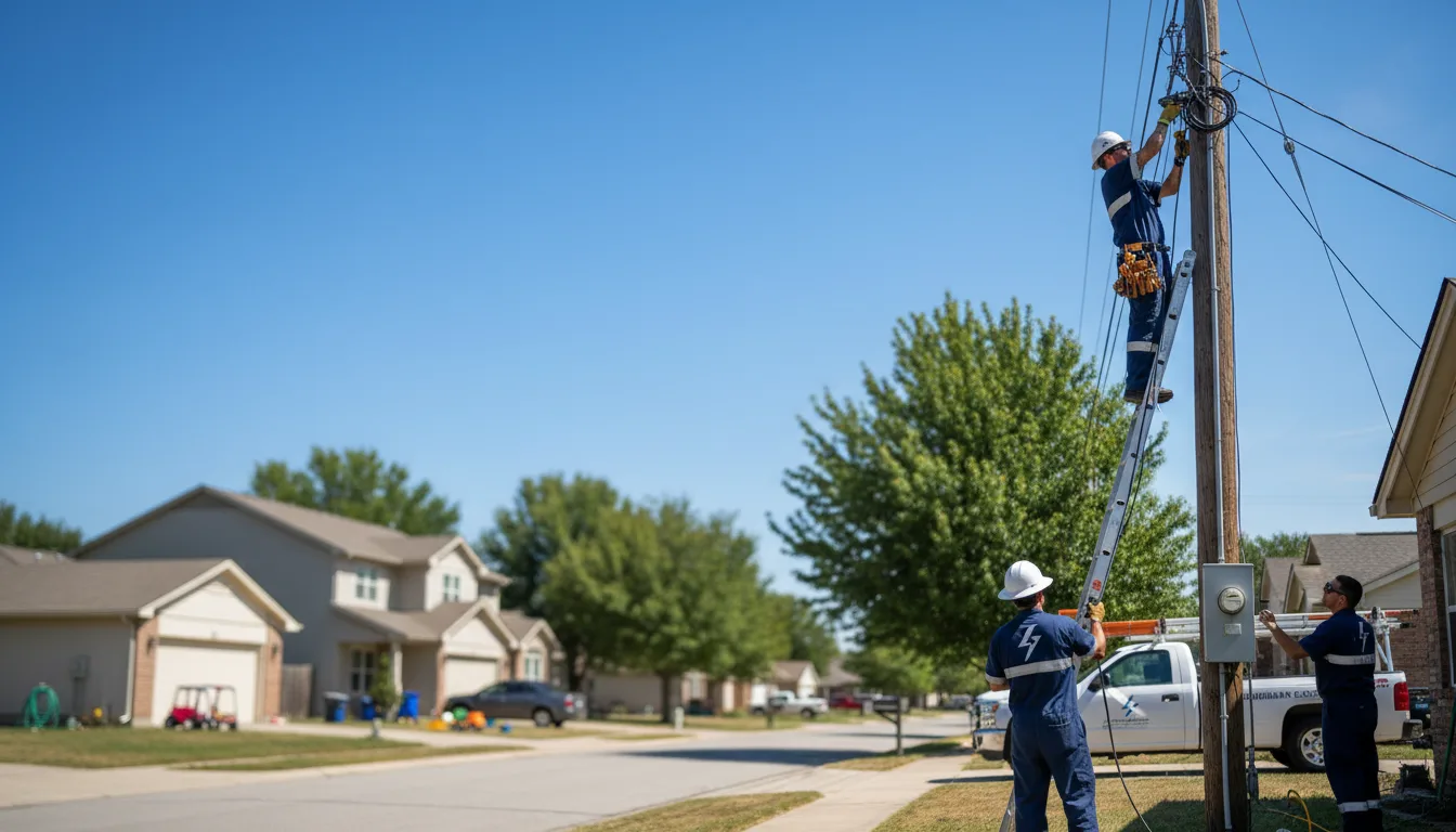 Residential electrician providing installation services in Lyman, ME